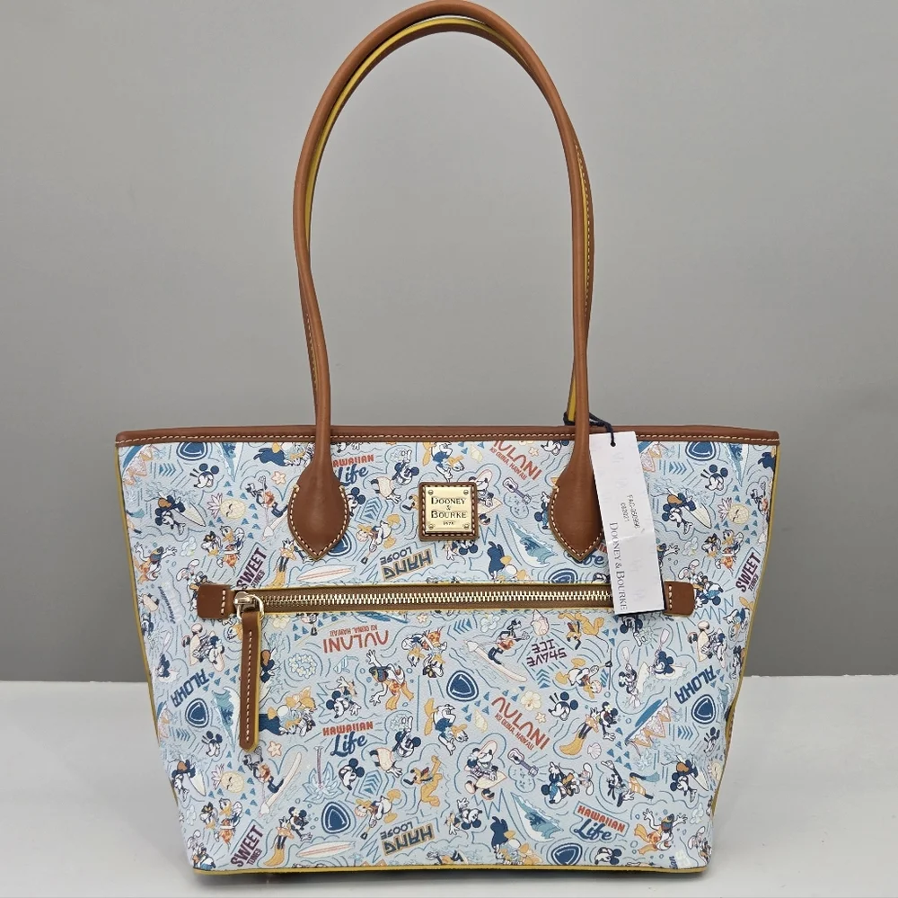 NWT DOONEY & BOURKE DISNEY AULANI RESORT SKETCH TOTE BAG